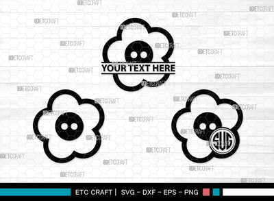 Sewing Button Monogram, Sewing Button Silhouette, Sewing Button Svg, Button Svg, Sewing Machine Svg, Tailor Svg, Sewing Button, SB00212 SVG ETC Craft 