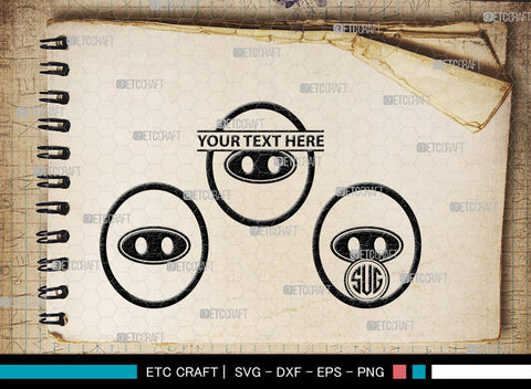 Sewing Button Monogram, Sewing Button Silhouette, Sewing Button Svg, Button Svg, Sewing Machine Svg, Tailor Svg, Sewing Button, SB00212 SVG ETC Craft 
