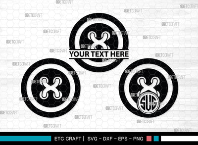 Sewing Button Monogram, Sewing Button Silhouette, Sewing Button Svg, Button Svg, Sewing Machine Svg, Tailor Svg, Sewing Button, SB00212 SVG ETC Craft 