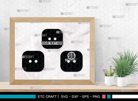 Sewing Button Monogram, Sewing Button Silhouette, Sewing Button Svg, Button Svg, Sewing Machine Svg, Tailor Svg, Sewing Button, SB00212 SVG ETC Craft 