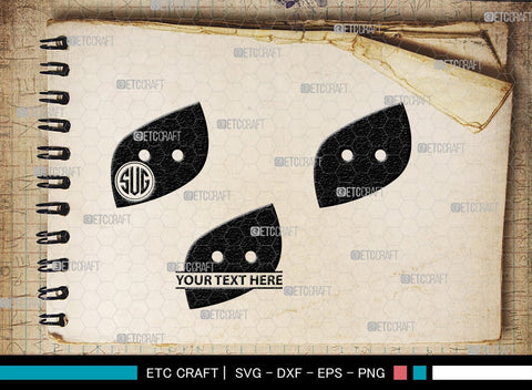 Sewing Button Monogram, Sewing Button Silhouette, Sewing Button Svg, Button Svg, Sewing Machine Svg, Tailor Svg, Sewing Button, SB00212 SVG ETC Craft 