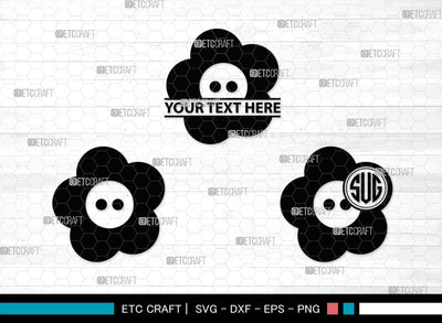 Sewing Button Monogram, Sewing Button Silhouette, Sewing Button Svg, Button Svg, Sewing Machine Svg, Tailor Svg, Sewing Button, SB00212 SVG ETC Craft 