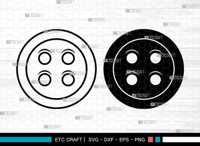 Sewing Button SVG, Button Svg, Seamstress Svg, Sewing Svg, Craft Button Svg, Sewing Button Svg SVG ETC Craft 