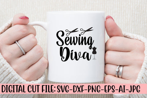 Sewing Diva SVG Cut File SVG Syaman 