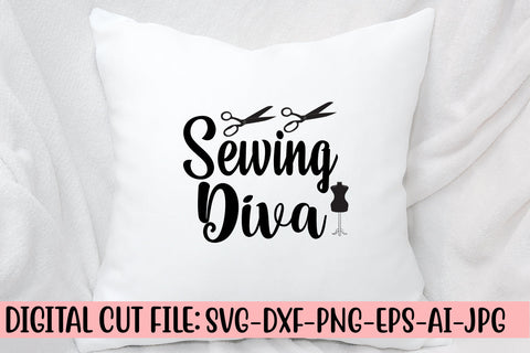 Sewing Diva SVG Cut File SVG Syaman 