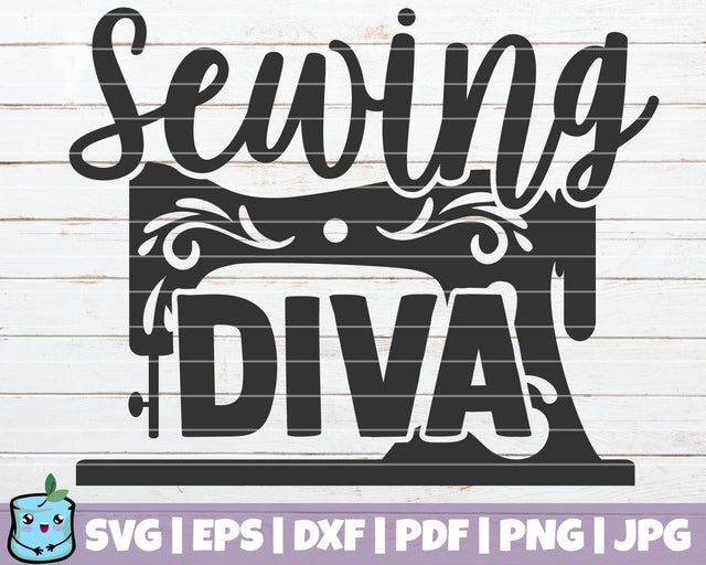 Sewing Diva SVG MintyMarshmallows 