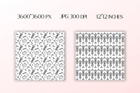 Sewing & Embroidery Digital Papers Pack | JPG Patterns Digital Pattern AnnaViolet_store 