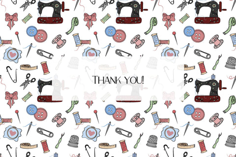 Sewing & Embroidery Digital Papers Pack | JPG Patterns Digital Pattern AnnaViolet_store 