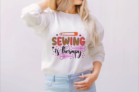 Sewing is Therapy Sublimation SVGArt 