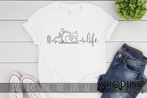 Sewing Life SVG | Sewing Machine SVG SVG Whodunit Designs 