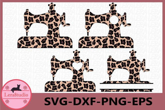 Sewing Machine leopard Svg SVG Lerastudio 