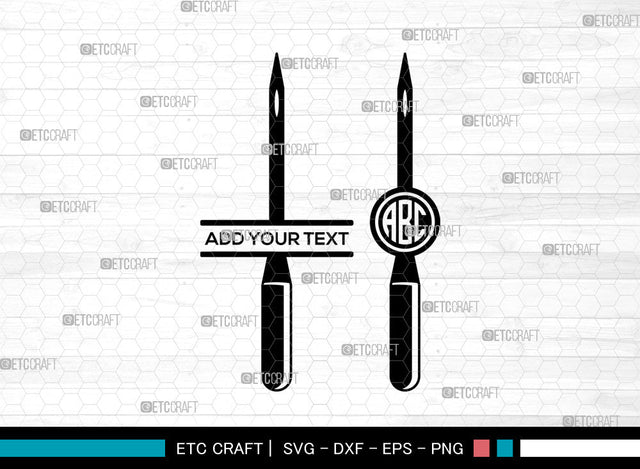 Sewing Machine Monogram SVG, Sewing Svg, Seamstress Svg, Tailor Svg, Thread Svg, Thread Cutter Svg, Circle Monogram Svg SVG ETC Craft 