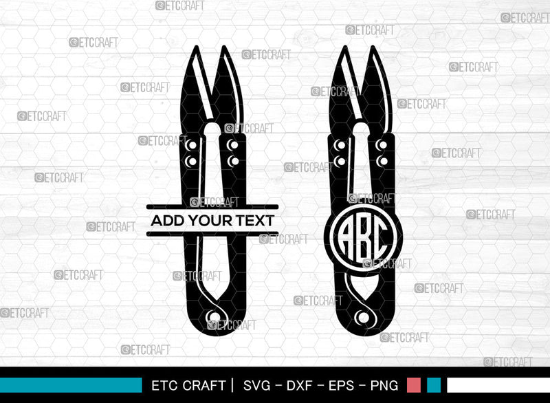 Sewing Machine Monogram SVG, Sewing Svg, Seamstress Svg, Tailor Svg, Thread Svg, Thread Cutter Svg, Circle Monogram Svg SVG ETC Craft 