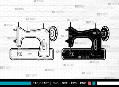 Sewing Machine SVG, Sewing Svg, Seamstress Svg, Tailor Svg, Thread Svg, Thread Cutter Svg, Sewing Machine Svg SVG ETC Craft 