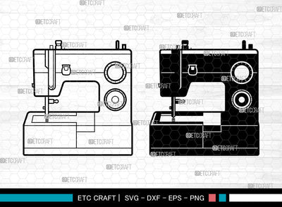 Sewing Machine SVG, Sewing Svg, Seamstress Svg, Tailor Svg, Thread Svg, Thread Cutter Svg, Sewing Machine Svg SVG ETC Craft 
