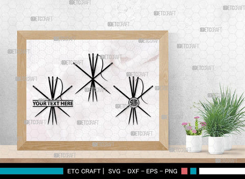 Sewing Needle Monogram, Sewing Needle Silhouette, Sewing Needle SVG, Needle Svg, Needle Thread Svg, Sewing Svg, SB00213 SVG ETC Craft 