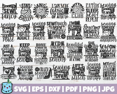 Sewing SVG Bundle | Knitting SVG Cut Files SVG MintyMarshmallows 