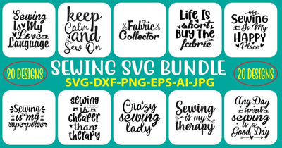 Sewing SVG Bundle SVG Syaman 