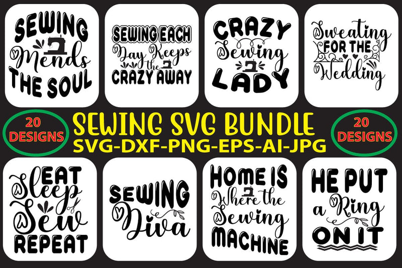 Sewing SVG Bundle - So Fontsy