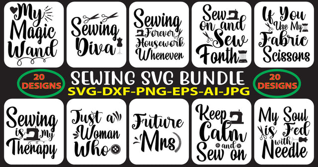 Sewing Svg Bundle SVG Syaman 