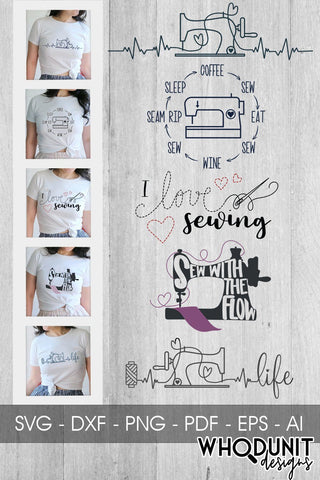 Sewing SVG Bundle SVG Whodunit Designs 