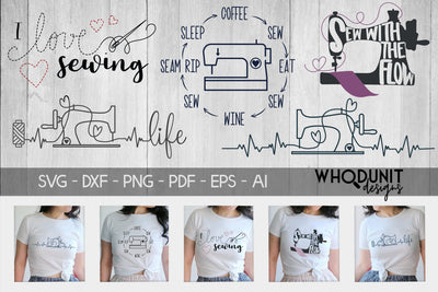 Sewing SVG Bundle SVG Whodunit Designs 