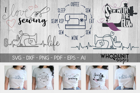 Sewing SVG Bundle SVG Whodunit Designs 