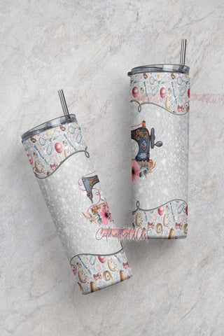 Sewing Tumbler Png Wrap sublimation design,20oz Skinny Sublimation,Photo tumbler sublimation design download Sublimation CaldwellArt 