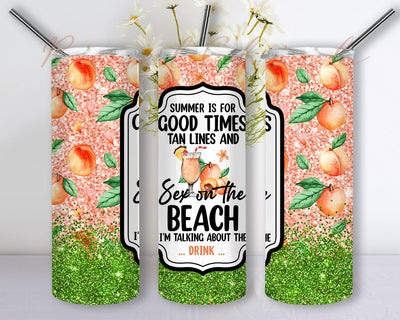 Sex On The Beach I'm Talking About The Drink Png, 20oz Skinny Tumbler Sublimation, Summer Beach Tumbler png, Summer sublimation design Sublimation PixelChick 