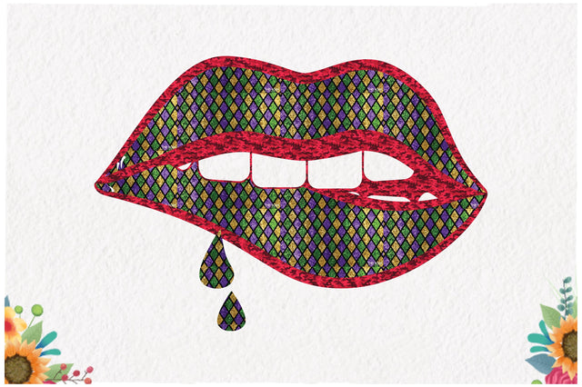 Sexy Lips Mardi Gras Sublimation Sublimation Jagonath Roy 