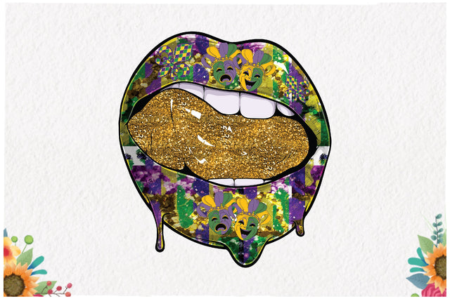Sexy Lips Mardi Gras Sublimation Sublimation Jagonath Roy 