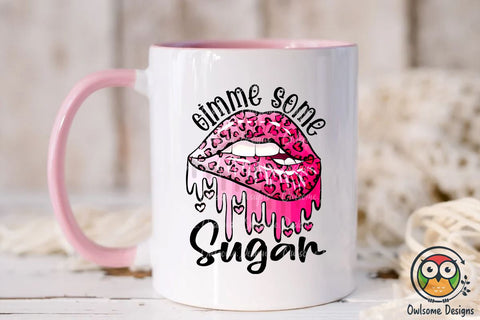 Sexy Lips Valentine Sublimation PNG Design Sublimation Owlsome.Designs 