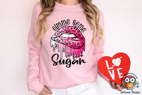 Sexy Lips Valentine Sublimation PNG Design Sublimation Owlsome.Designs 