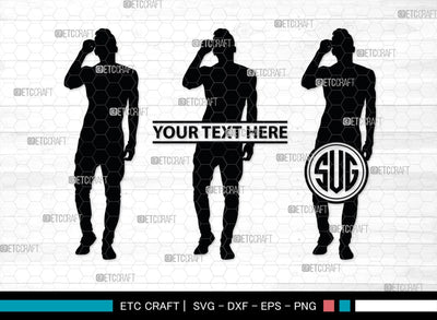 Sexy Man Monogram, Sexy Man Silhouette, Sexy Man SVG, Male Strippers Svg, Hot Men Svg, Male Model Svg, SB00403 SVG ETC Craft 