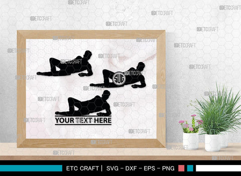 Sexy Man Monogram, Sexy Man Silhouette, Sexy Man SVG, Male Strippers Svg, Hot Men Svg, Male Model Svg, SB00403 SVG ETC Craft 