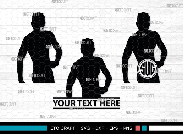 Sexy Man Monogram, Sexy Man Silhouette, Sexy Man SVG, Male Strippers Svg, Hot Men Svg, Male Model Svg, SB00403 SVG ETC Craft 