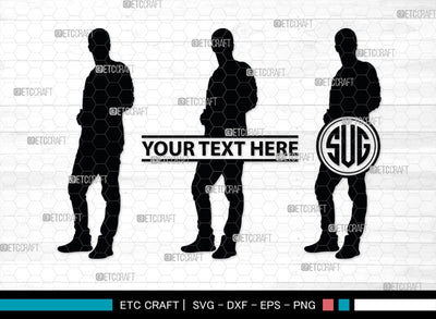 Sexy Man Monogram, Sexy Man Silhouette, Sexy Man SVG, Male Strippers Svg, Hot Men Svg, Male Model Svg, SB00403 SVG ETC Craft 