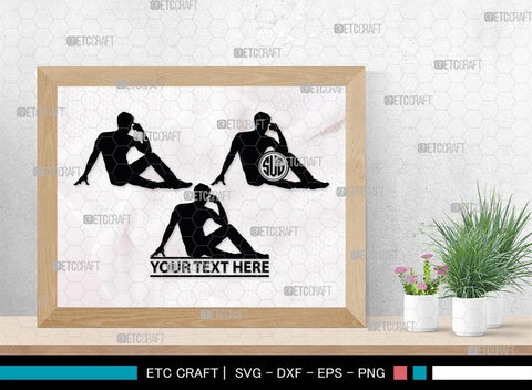 Sexy Man Monogram, Sexy Man Silhouette, Sexy Man SVG, Male Strippers Svg, Hot Men Svg, Male Model Svg, SB00403 SVG ETC Craft 