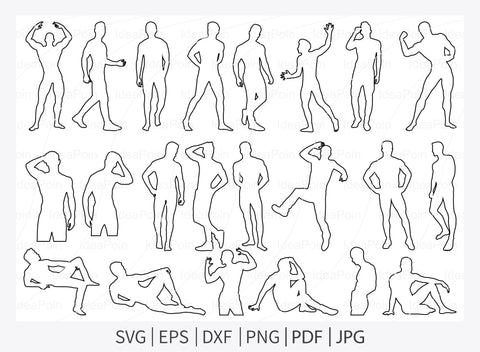 Sexy Man Outline svg, Sexy Man Vector, Sexy Man Outline, Shadow sexy man, Sexy svg, Male Model Svg, Sexy Man Bundle SVG Dinvect 
