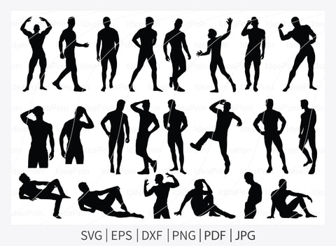 Sexy Man svg, Sexy Man Vector, Sexy Man Silhouette, Shadow sexy man, Sexy svg, Male Model Svg, Sexy Man Bundle SVG Dinvect 