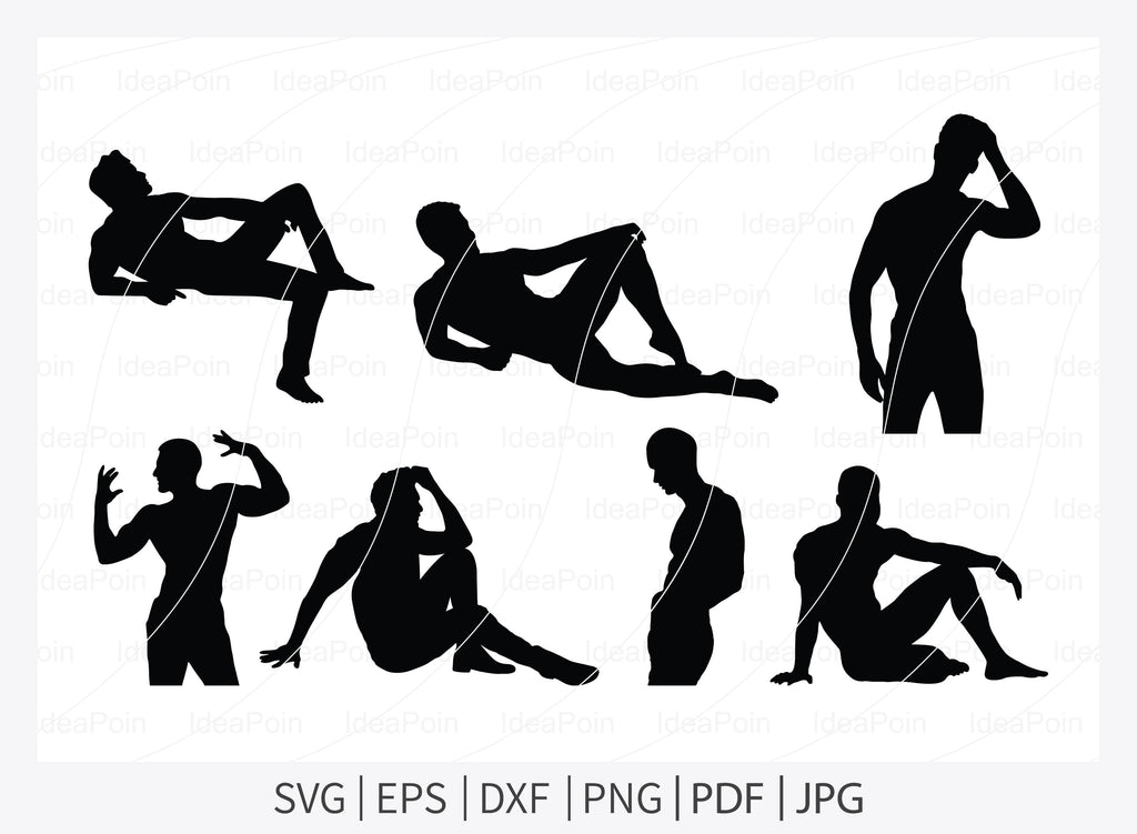 Sexy Man svg, Sexy Man Vector, Sexy Man Silhouette, Shadow sexy man ...