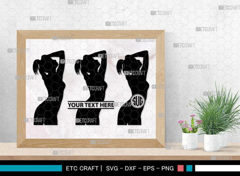 Sexy Woman Monogram, Sexy Woman Silhouette, Sexy Woman SVG, Sexy Lady Svg, Sexy Girl Svg, Striptease Svg, SB00404 SVG ETC Craft 
