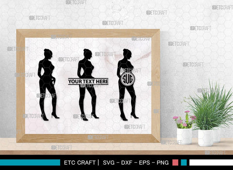Sexy Woman Monogram, Sexy Woman Silhouette, Sexy Woman SVG, Sexy Lady Svg, Sexy Girl Svg, Striptease Svg, SB00404 SVG ETC Craft 