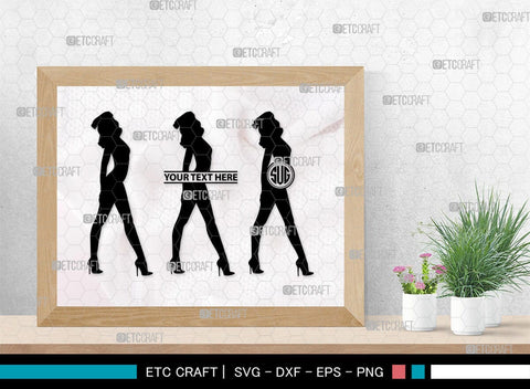 Sexy Woman Monogram, Sexy Woman Silhouette, Sexy Woman SVG, Sexy Lady Svg, Sexy Girl Svg, Striptease Svg, SB00404 SVG ETC Craft 