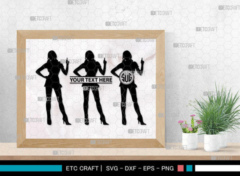 Sexy Woman Monogram, Sexy Woman Silhouette, Sexy Woman SVG, Sexy Lady Svg, Sexy Girl Svg, Striptease Svg, SB00404 SVG ETC Craft 