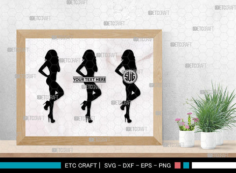 Sexy Woman Monogram, Sexy Woman Silhouette, Sexy Woman SVG, Sexy Lady Svg, Sexy Girl Svg, Striptease Svg, SB00404 SVG ETC Craft 
