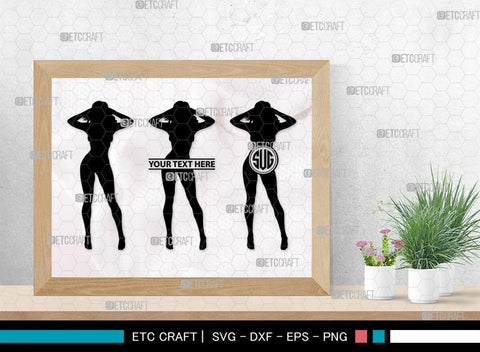 Sexy Woman Monogram, Sexy Woman Silhouette, Sexy Woman SVG, Sexy Lady Svg, Sexy Girl Svg, Striptease Svg, SB00404 SVG ETC Craft 
