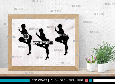 Sexy Woman Monogram, Sexy Woman Silhouette, Sexy Woman SVG, Sexy Lady Svg, Sexy Girl Svg, Striptease Svg, SB00404 SVG ETC Craft 