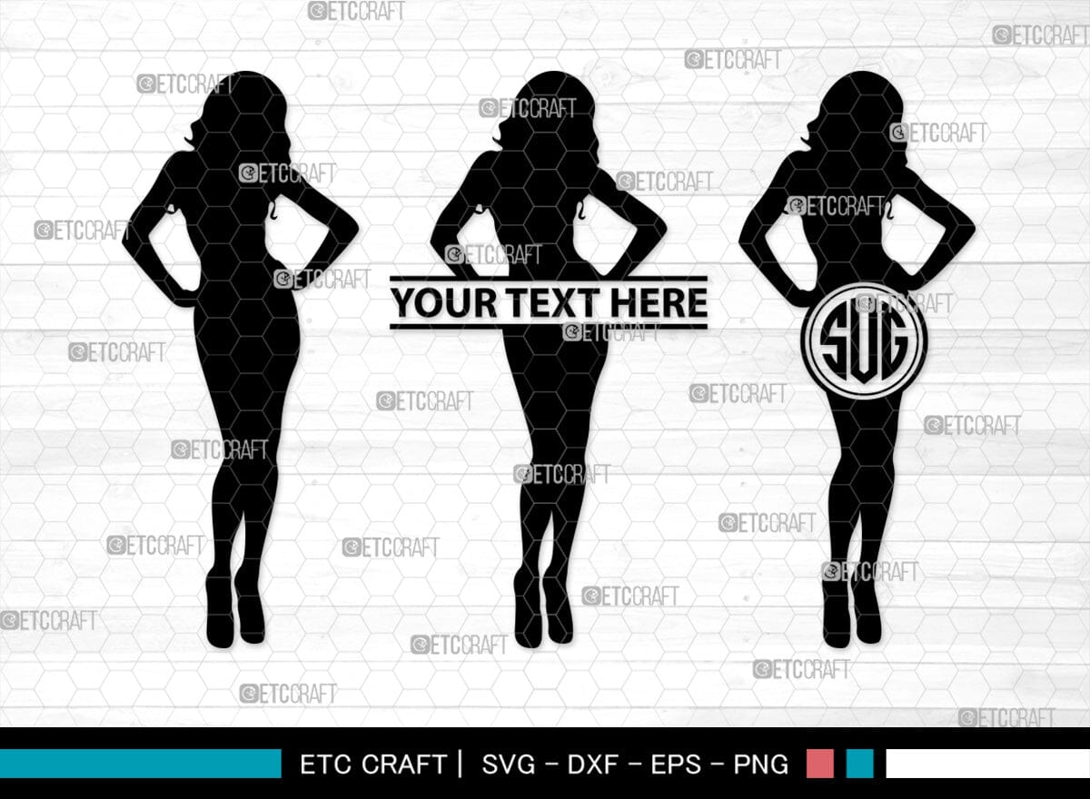 Sexy Woman Monogram Sexy Woman Silhouette Sexy Woman Svg Sexy Lady Svg Sexy Girl Svg 7279