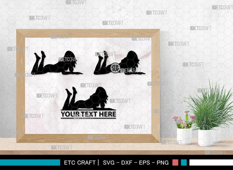 Sexy Woman Monogram, Sexy Woman Silhouette, Sexy Woman SVG, Sexy Lady Svg, Sexy Girl Svg, Striptease Svg, SB00404 SVG ETC Craft 